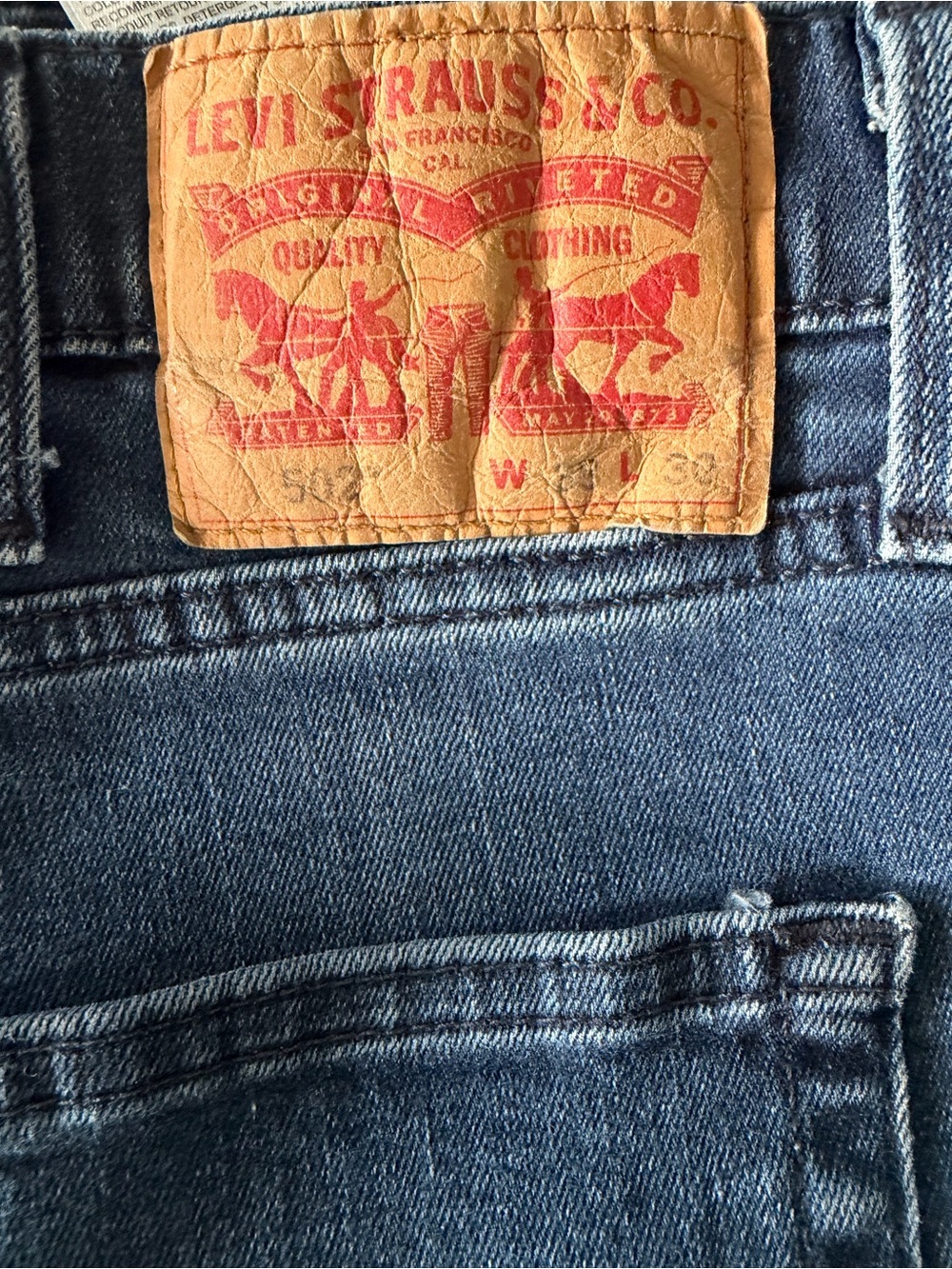 Levi's Men's Dark Blue Straight-Leg Jeans